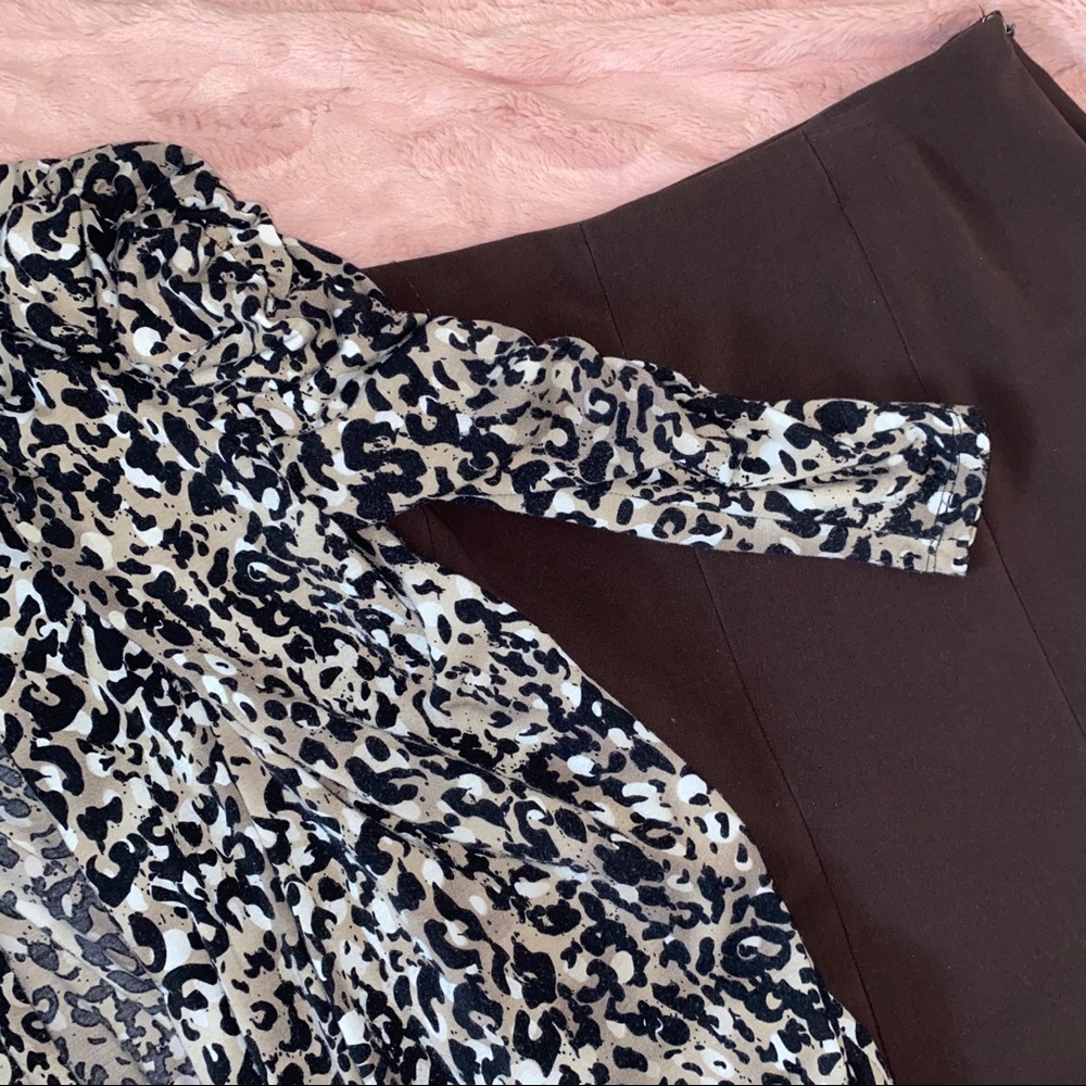 Elementz Black and Brown Printed Cardigan